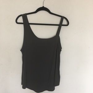 Express Dark Gray Sleeveless Top